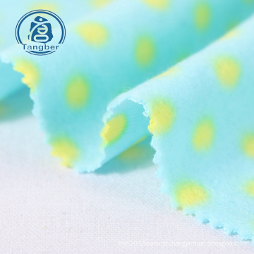 China Factory High Quality 100% Polyester Printed Knit Brush Fabric For Baby